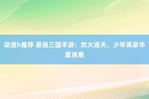 动漫h推荐 最强三国手游：炊火连天，少年英豪华夏逐鹿