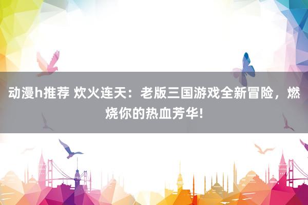 动漫h推荐 炊火连天：老版三国游戏全新冒险，燃烧你的热血芳华!
