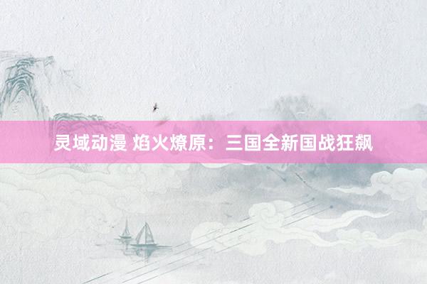 灵域动漫 焰火燎原：三国全新国战狂飙