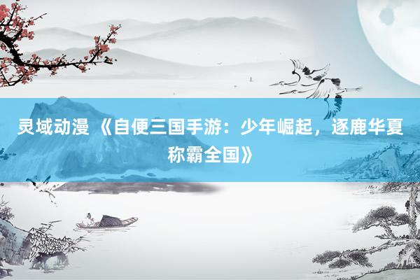 灵域动漫 《自便三国手游：少年崛起，逐鹿华夏称霸全国》