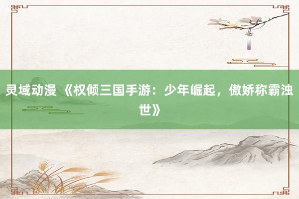 灵域动漫 《权倾三国手游：少年崛起，傲娇称霸浊世》