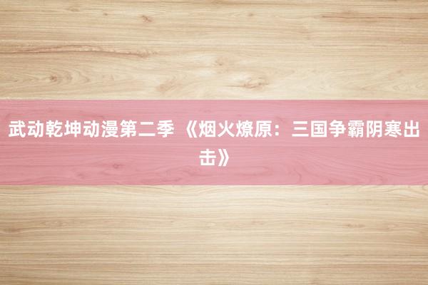 武动乾坤动漫第二季 《烟火燎原：三国争霸阴寒出击》