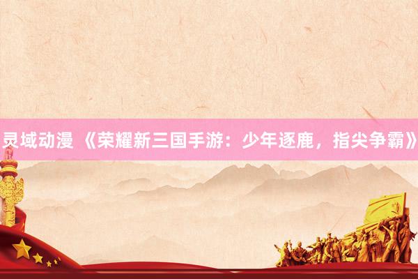 灵域动漫 《荣耀新三国手游：少年逐鹿，指尖争霸》